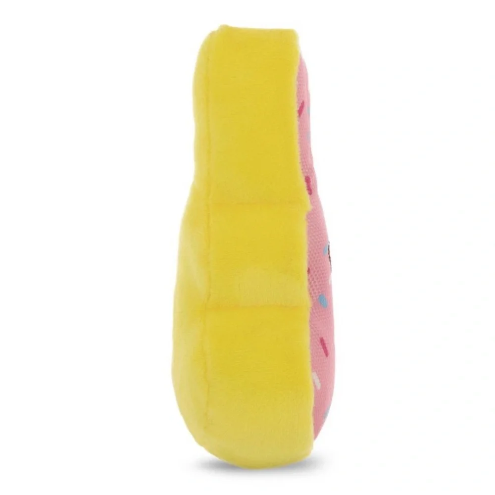 Peeps Plush Dog Toy Squeaker Sprinkles Easter Bunny Pink Yellow